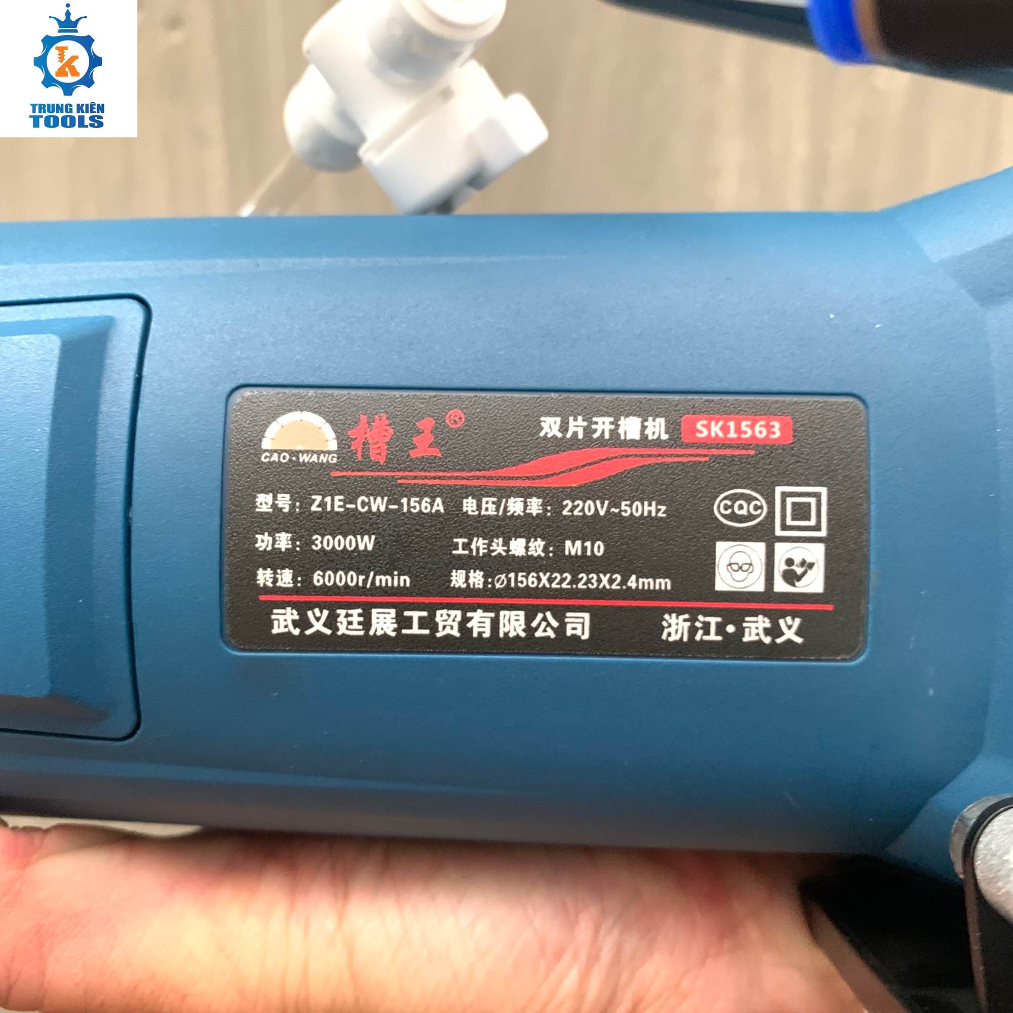 Máy cắt rãnh tường 2 lưỡi CaoWang 1563