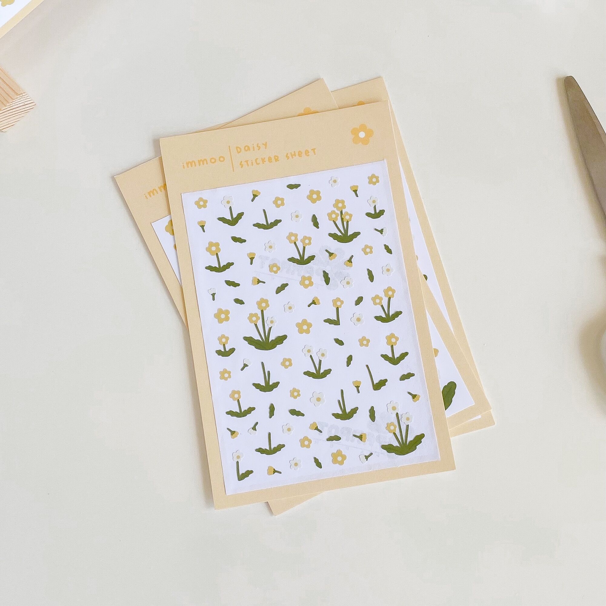 [HCM]Hình dán / Sticker hoa DAISY | immoo |