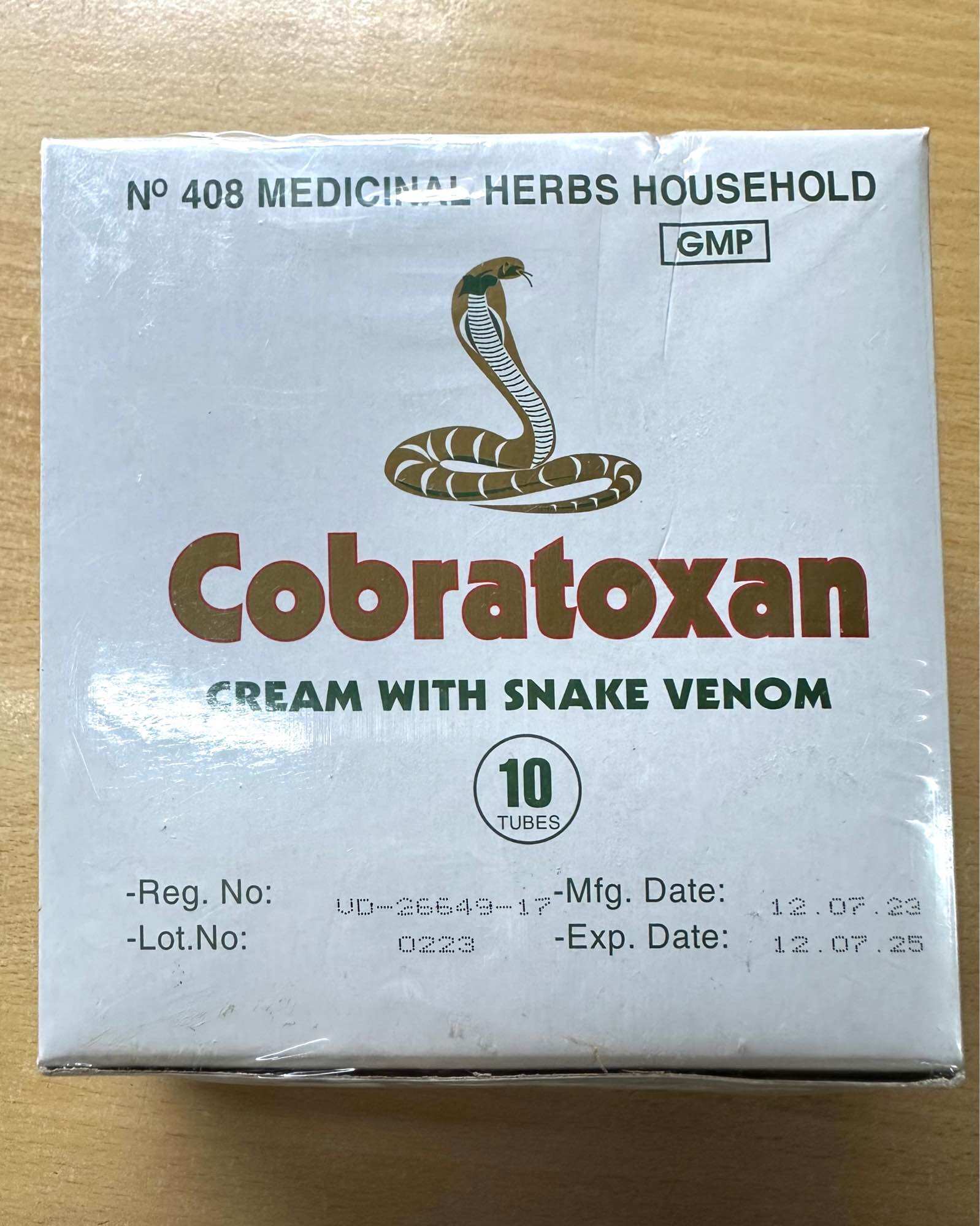 Kem bôi nọc rắn 🐍 cobratoxan đau nhức khớp…tuýp 20g
