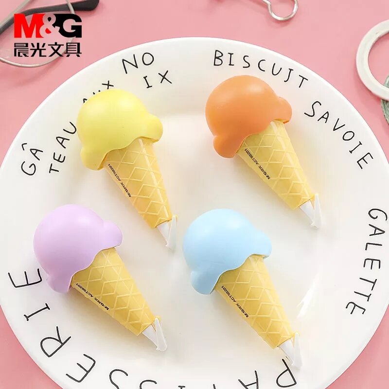 Bút xóa kéo hình cây Kem ốc quế M&G