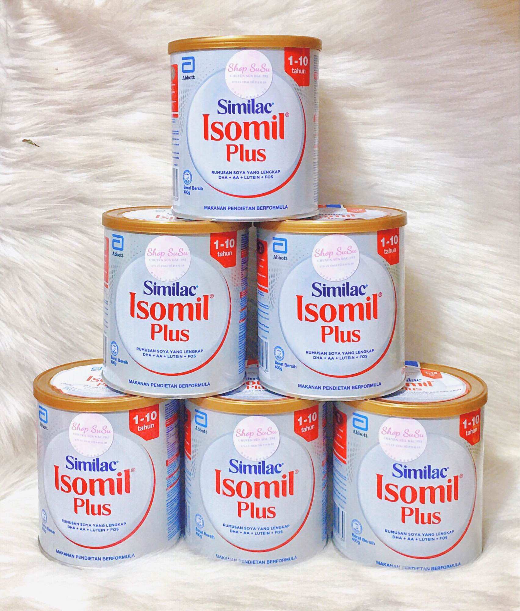 Sữa Similac Isomil Plus (1-10 tuổi) 400g Sữa chống dị ứng và tiêu chảy