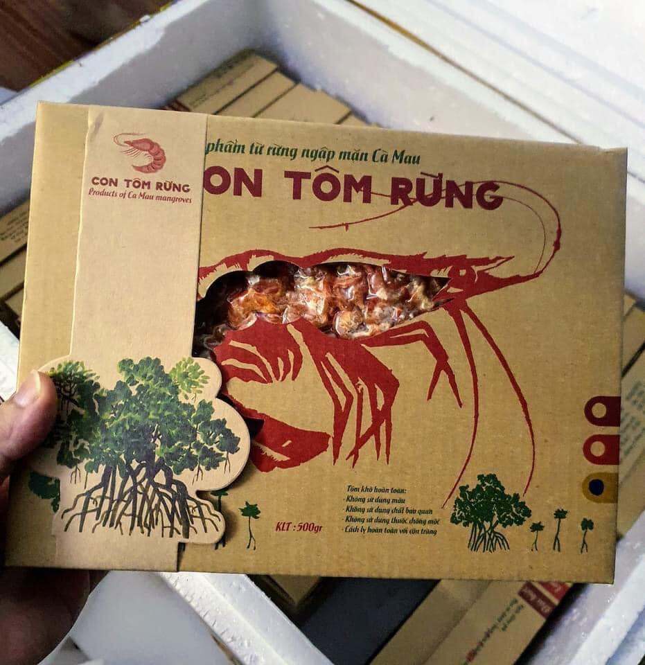 Tôm khô loại 1 Con Tôm Rừng 500g