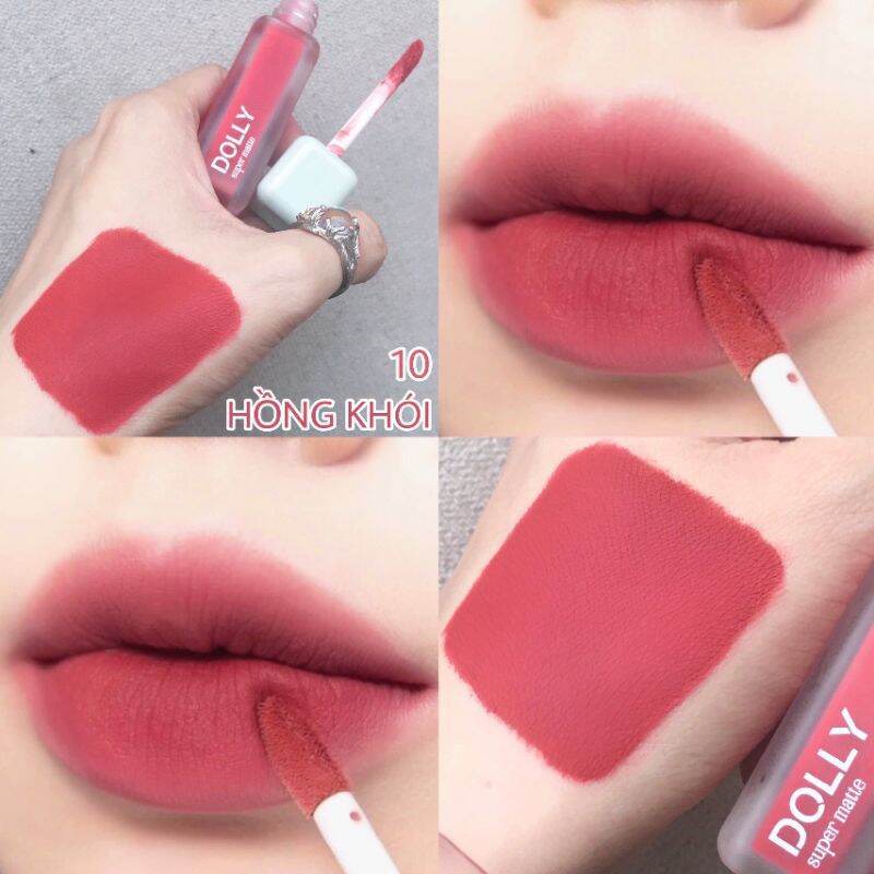 Hồng Khói_Son Kem Dolly Super Matte Hot Trend 2021