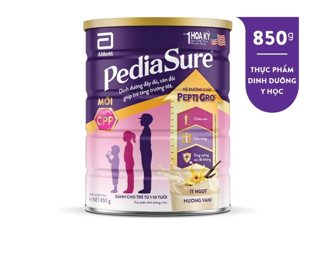 Sữa Pediasure 850g [DATE MỚI] MẪU MỚI VỚI CPP