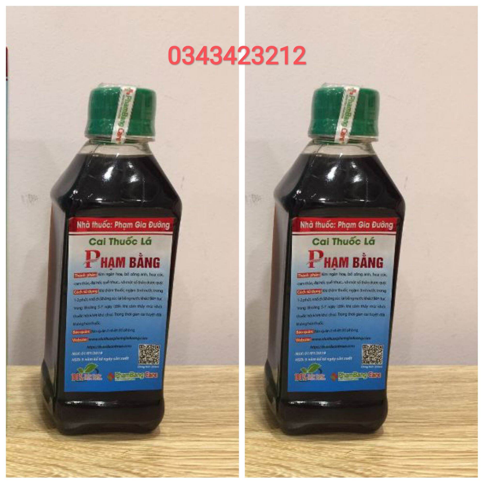 Combo 2 lọ xúc miệng cai thuoc lá phạm bằng