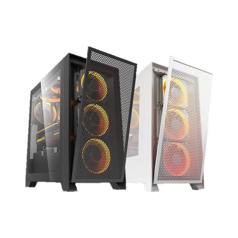 Aigo | White High Aesthetic Side Transparent ATX Supported 360 Water Cooling Computer Case Giá 1,606,000 Đồng*Miễn phí vận chuyển