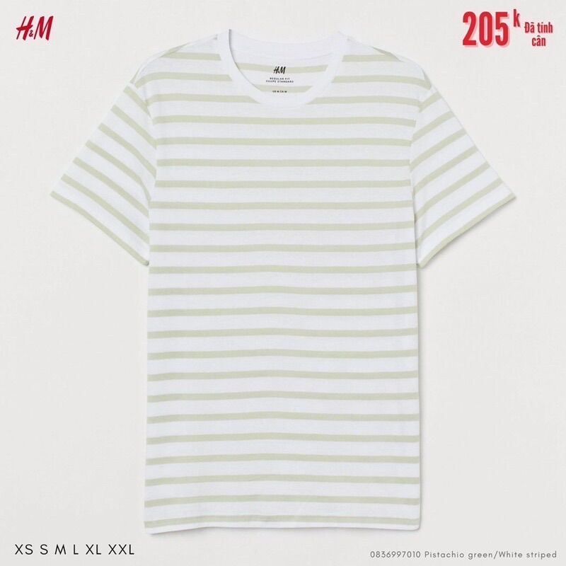 [auth] Áo thun cộc tay nam HM ( Size S, M)
