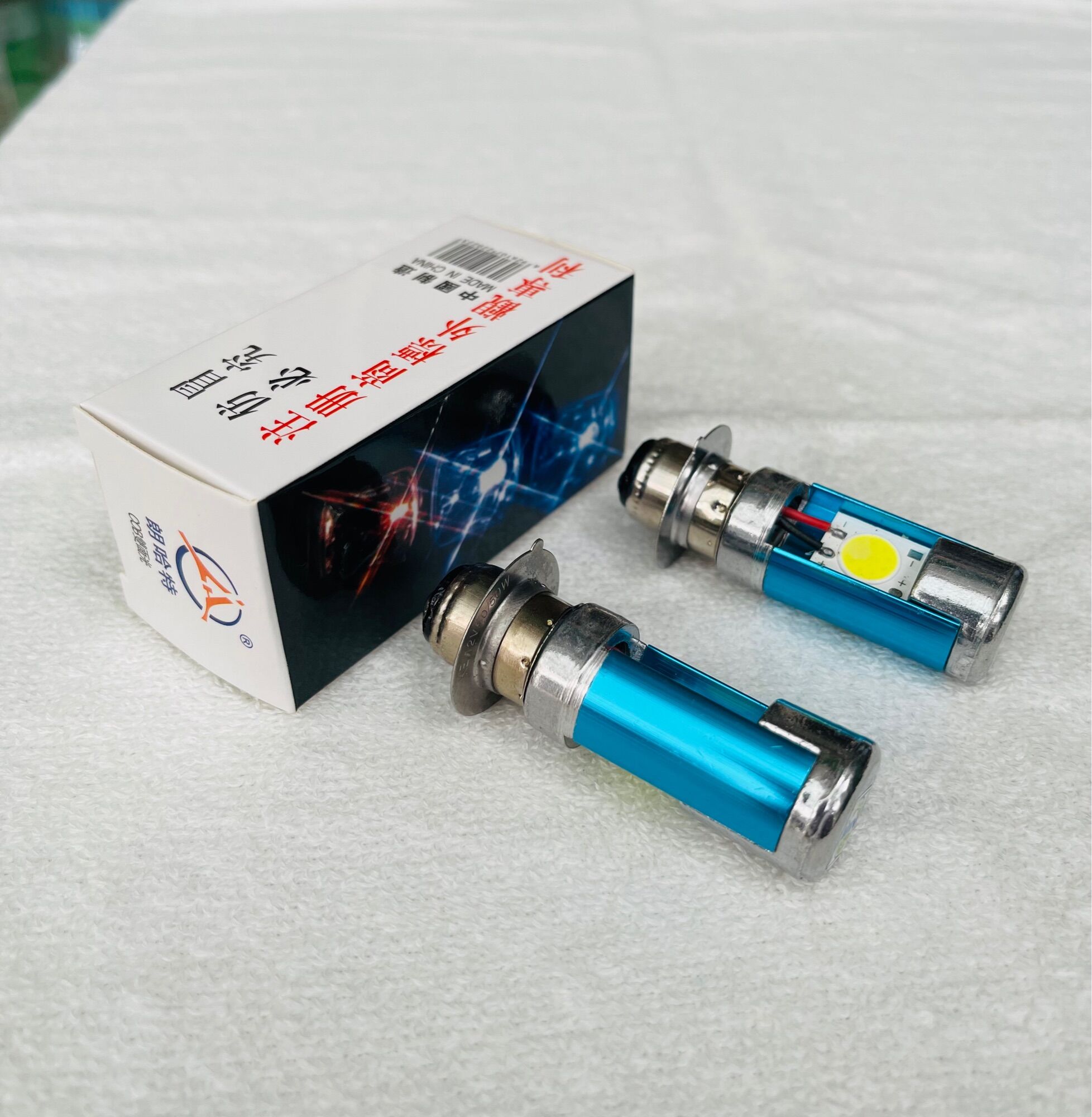 Đèn led M5 sáng trắng  cho wave đời cũ 2 bóng siêu sáng - 1 cặp