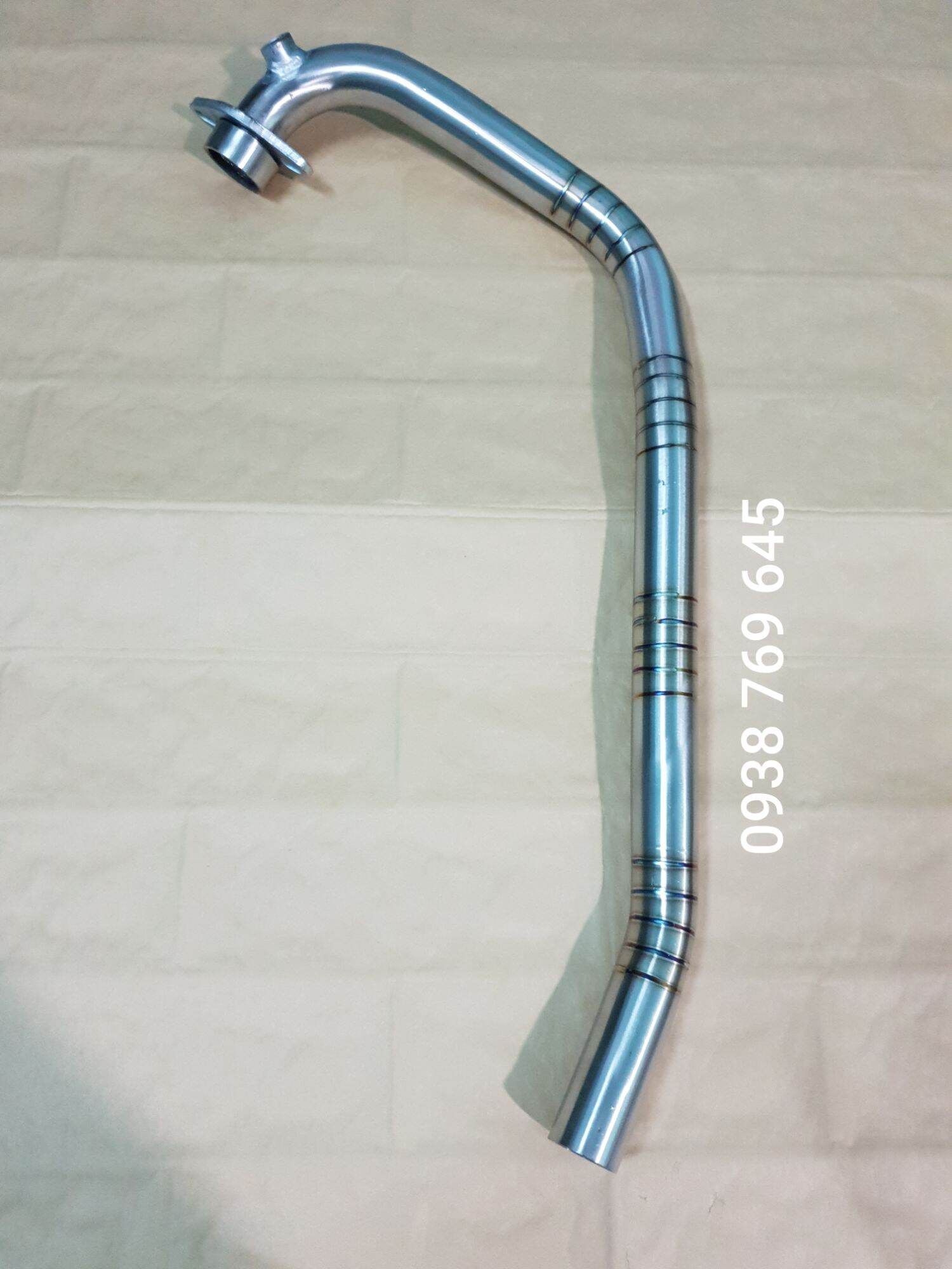 Cổ 2 khúc raider satria gsx inox 304 gắn pô độ.