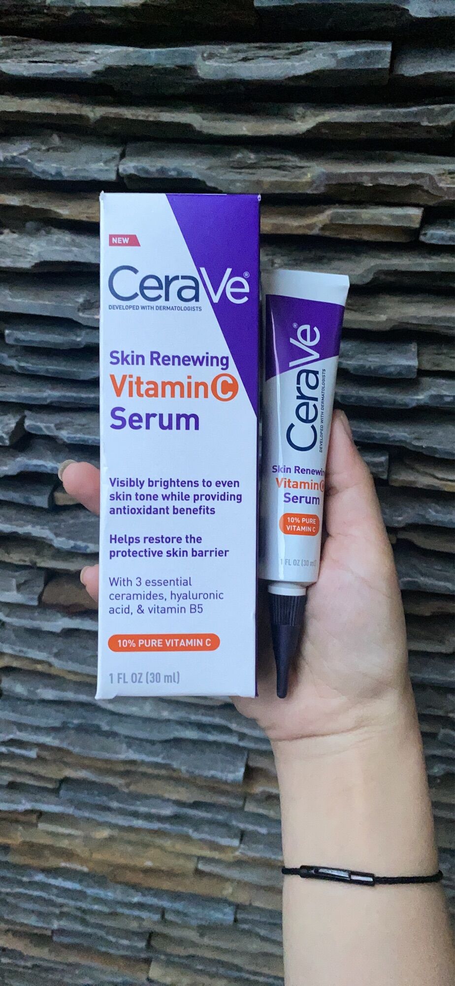 Serum Sáng Da Mờ Thâm - Chống Lão Hoá Cerave Skin Renewing 10% VItamin C (30ML)