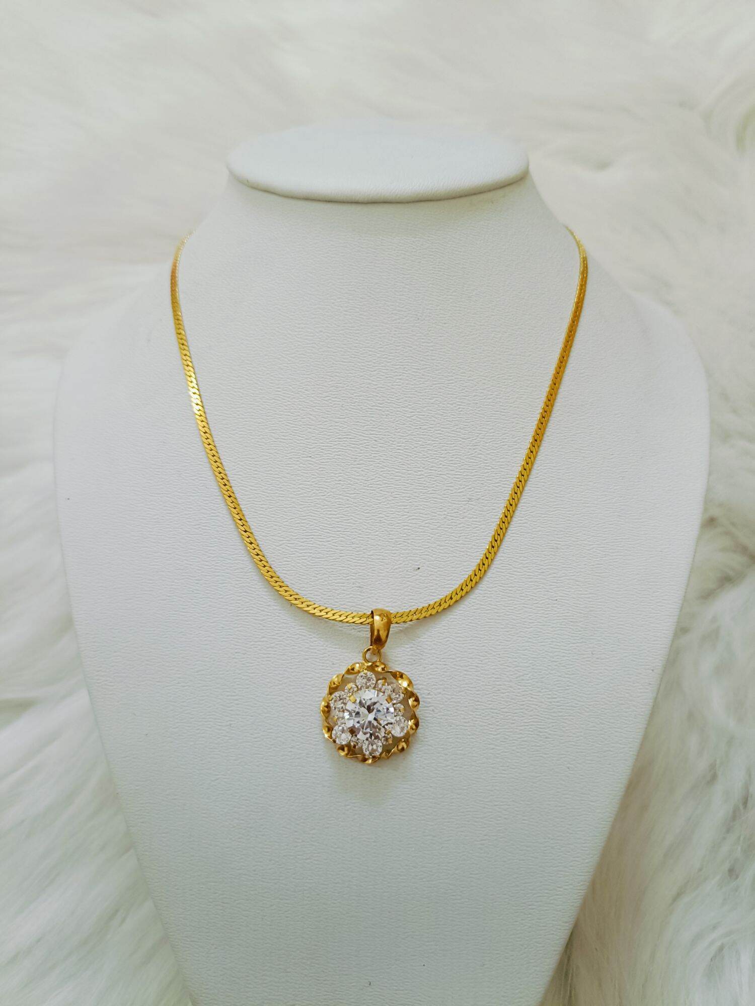 Dây chuyền nữ vàng non có mặt