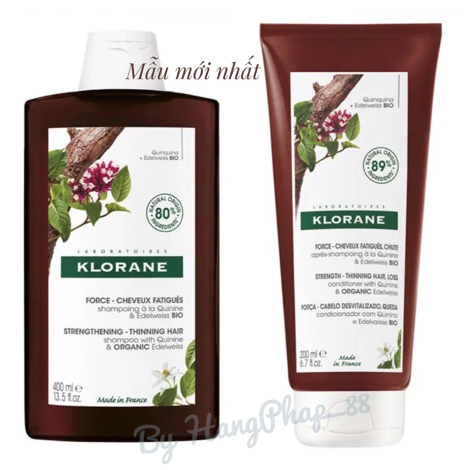 Bộ gội xả Klorane dành cho tóc rụng