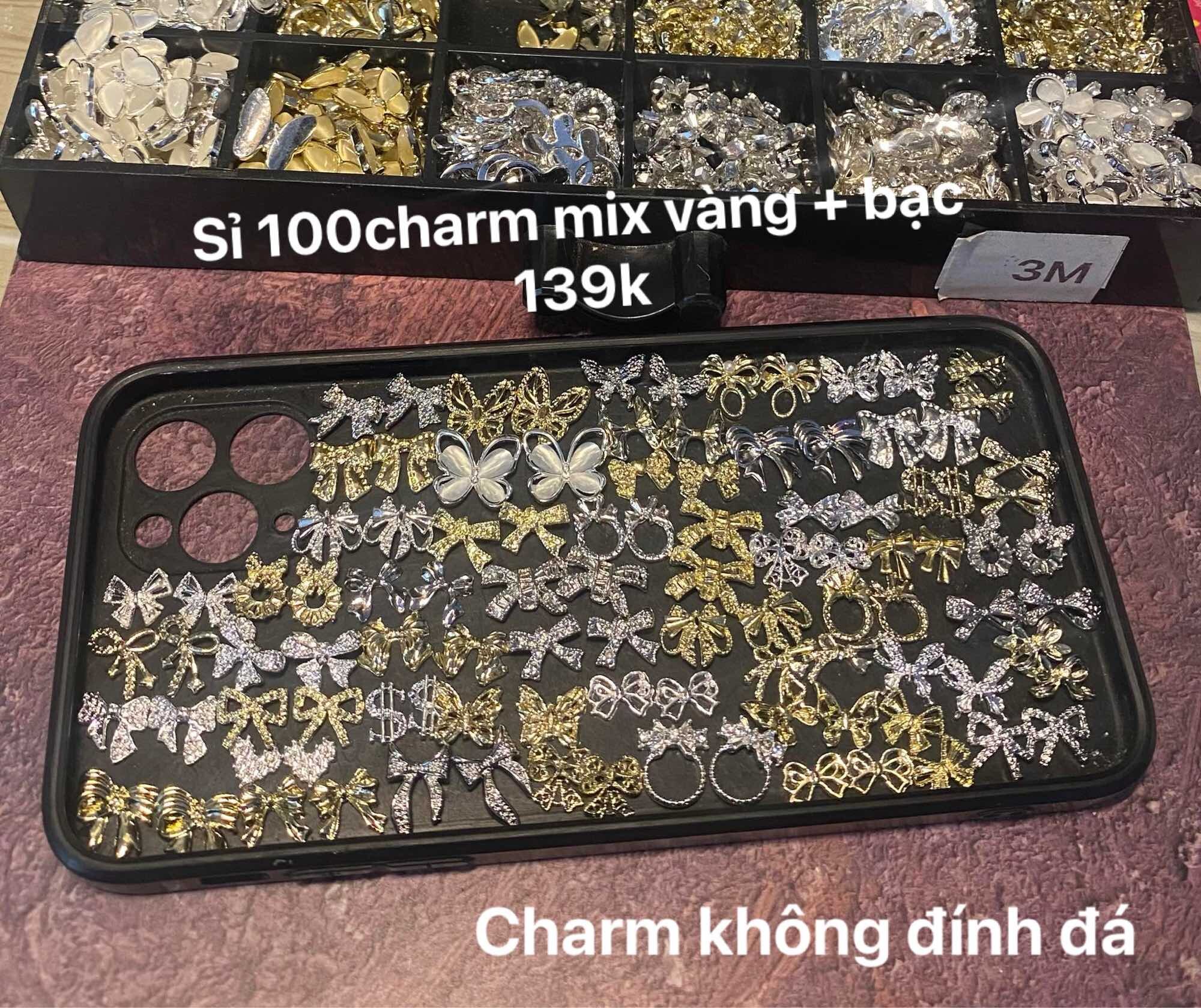 Sỉ 100 cái charm nail giá siêu rẻ (HÀNG Y HÌNH)