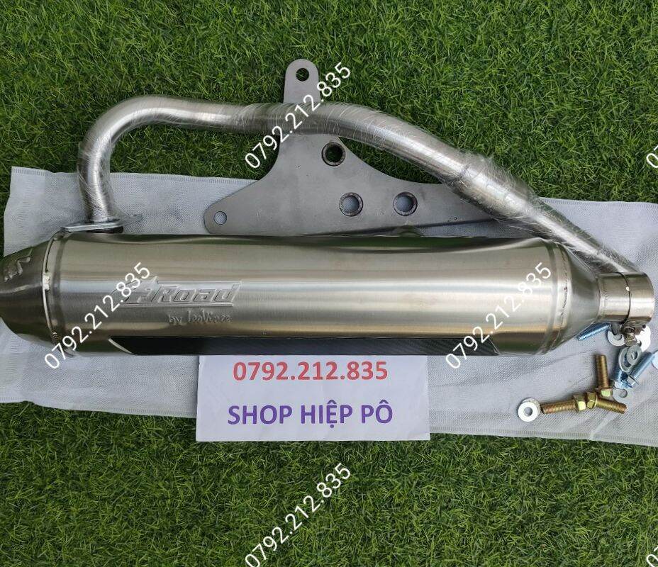 Pô 4 road nhập khẩu kèm cổ pô và pad ốc gắn vario sh vision mio click airblade gắn vừa như zin không chế sản phẩm mới đầy đủ như hình ảnh chất lượng tốt
