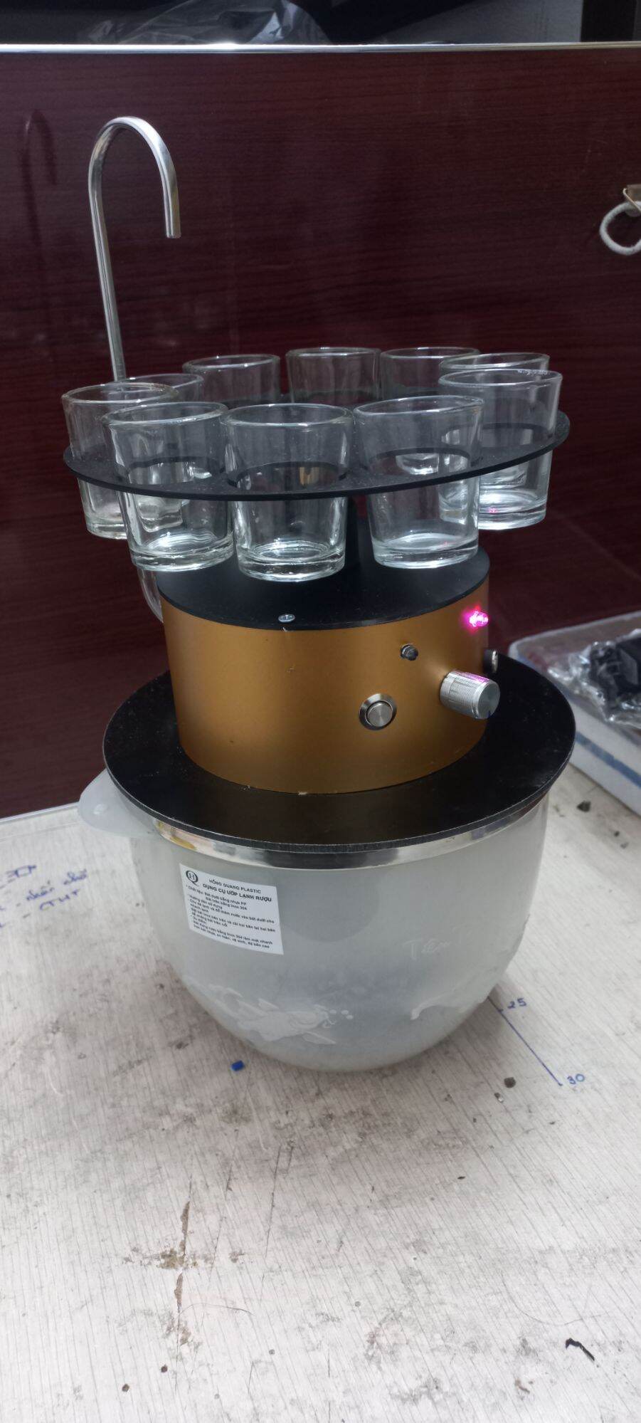 MÁY RÓT RƯỢU BÁT ƯỚP LẠNH 10 LY
