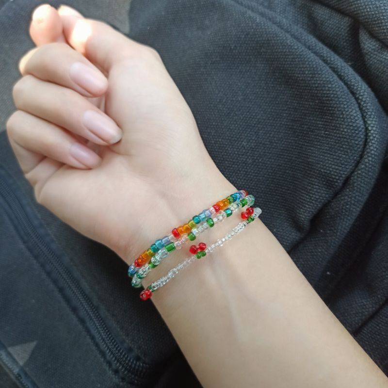 Vòng tay hạt cườm cherry