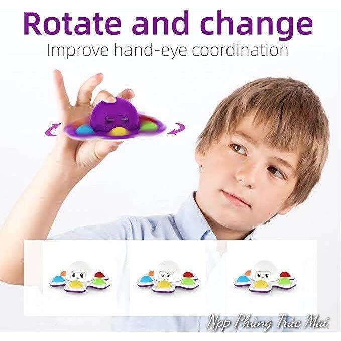 Pop it con quay bạch tuộc cảm xúc