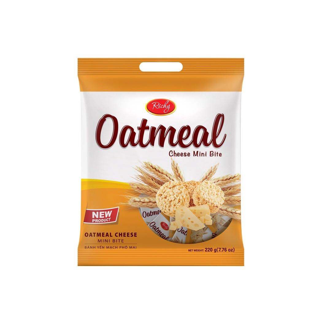 TÚI 220G BÁNH YẾN MẠCH VỊ PHÔ MAI OATMEAL HÀN QUỐC RICHY