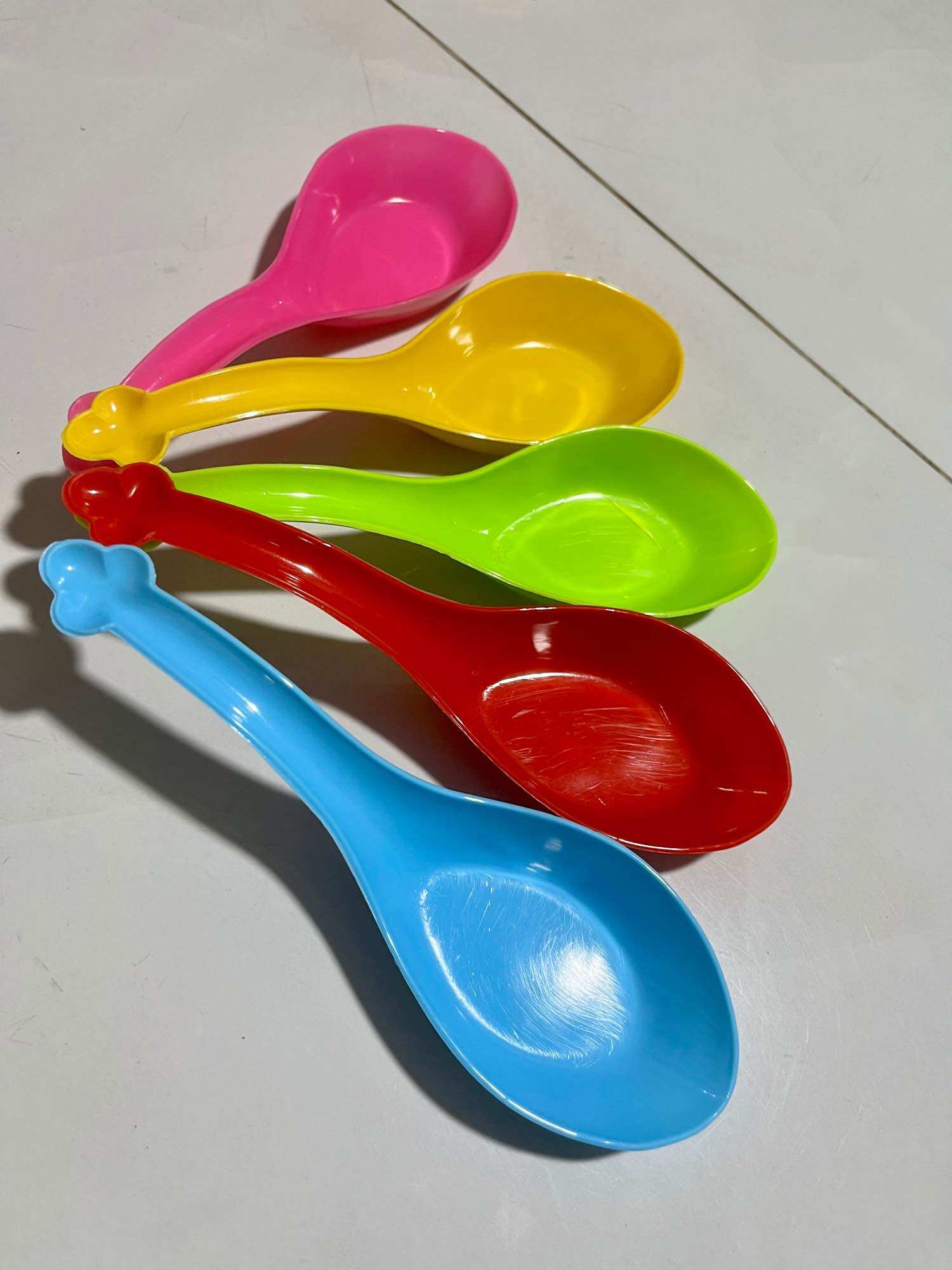 📍Set 10 Vá Nhựa Múc Cơm, Canh Nhiều Màu (Dài 20cm)