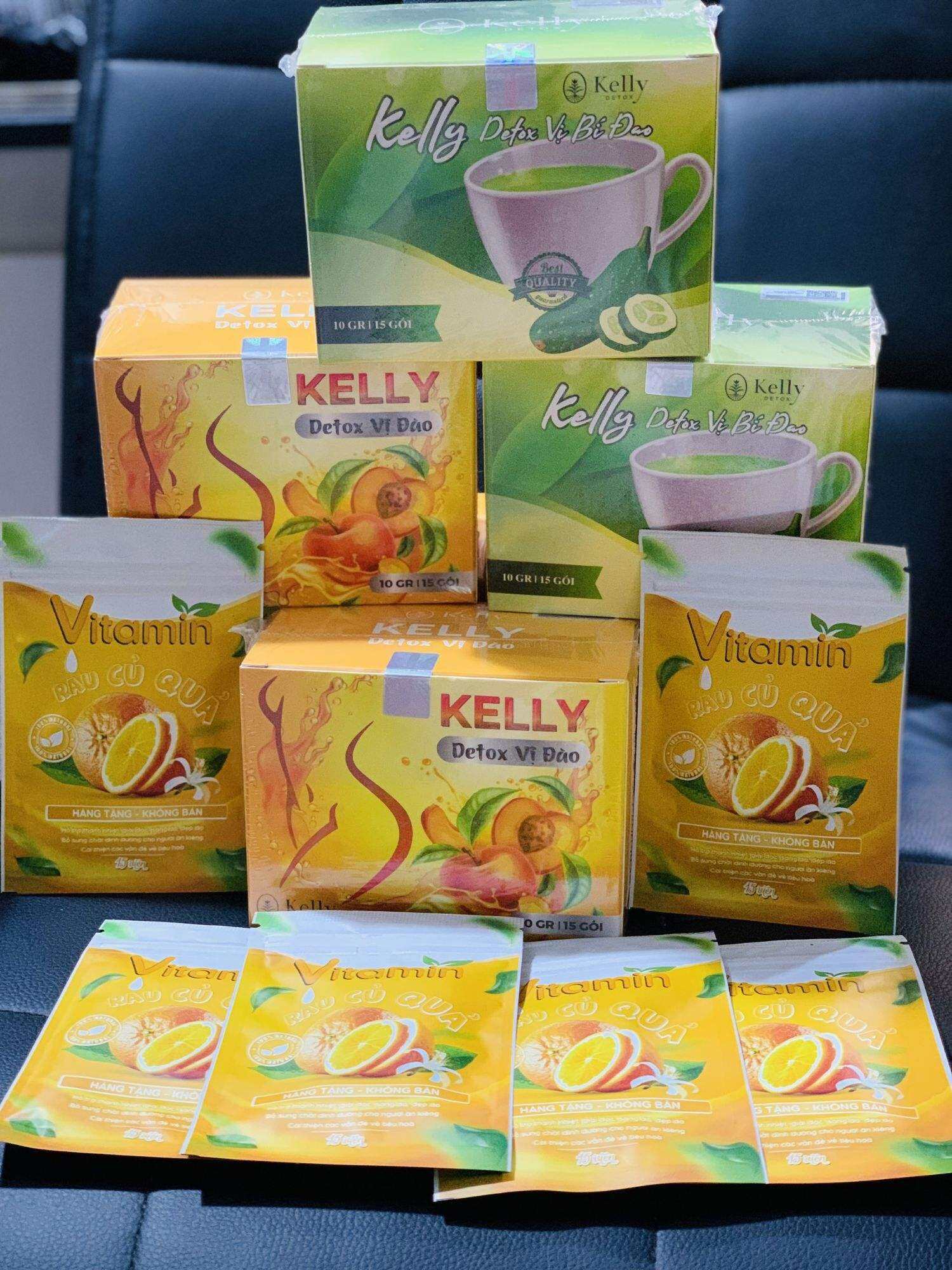 Trà Kelly Detox Tặng Kèm detox Thãi mỡ Giảm Cân ngọt ngào