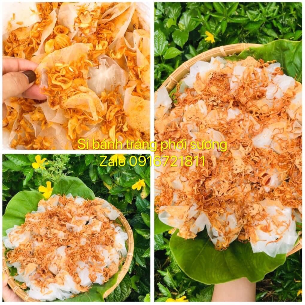 Combo 1kg bánh tráng rìa+100g muối+100g hành phi
