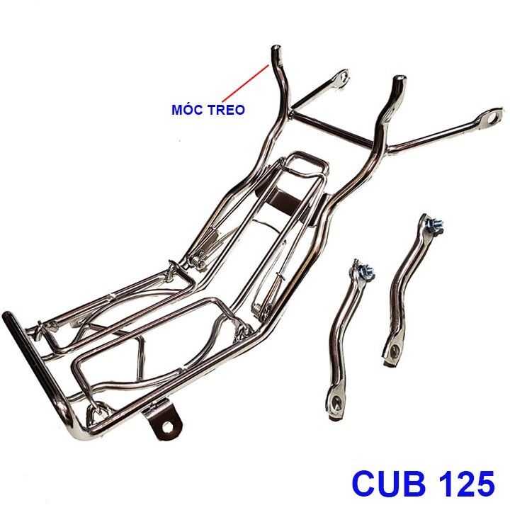 Baga giữa cub 125 - inox 10 li mẫu k2