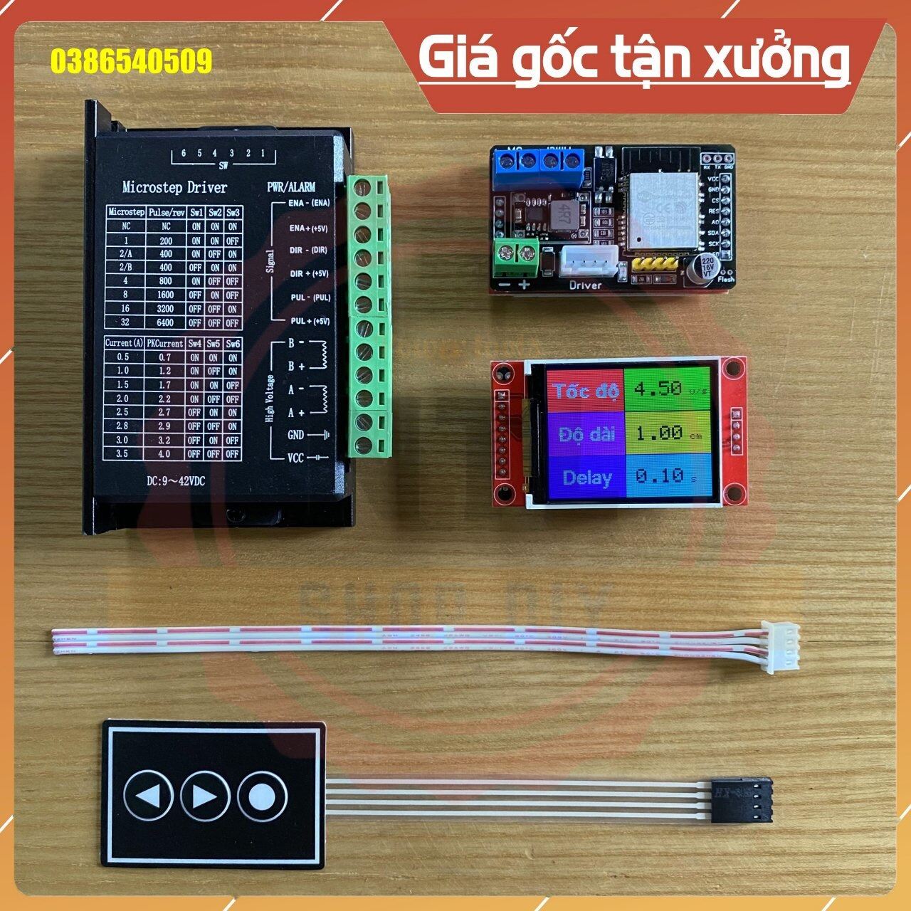 Bộ mạch khiển step trục z máy hàn cell pin V3