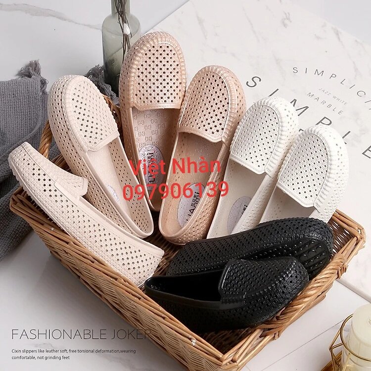 Giày nhựa nữ đi mưa siêu bền