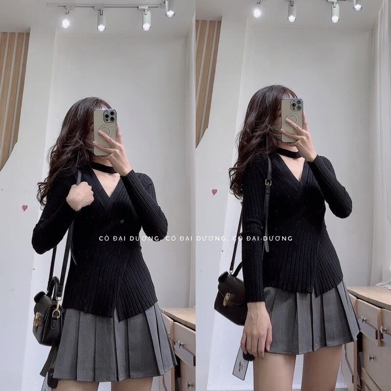 ÁO CROPTOP CHÉO NGỰC SẺ TÀ XINH BE2