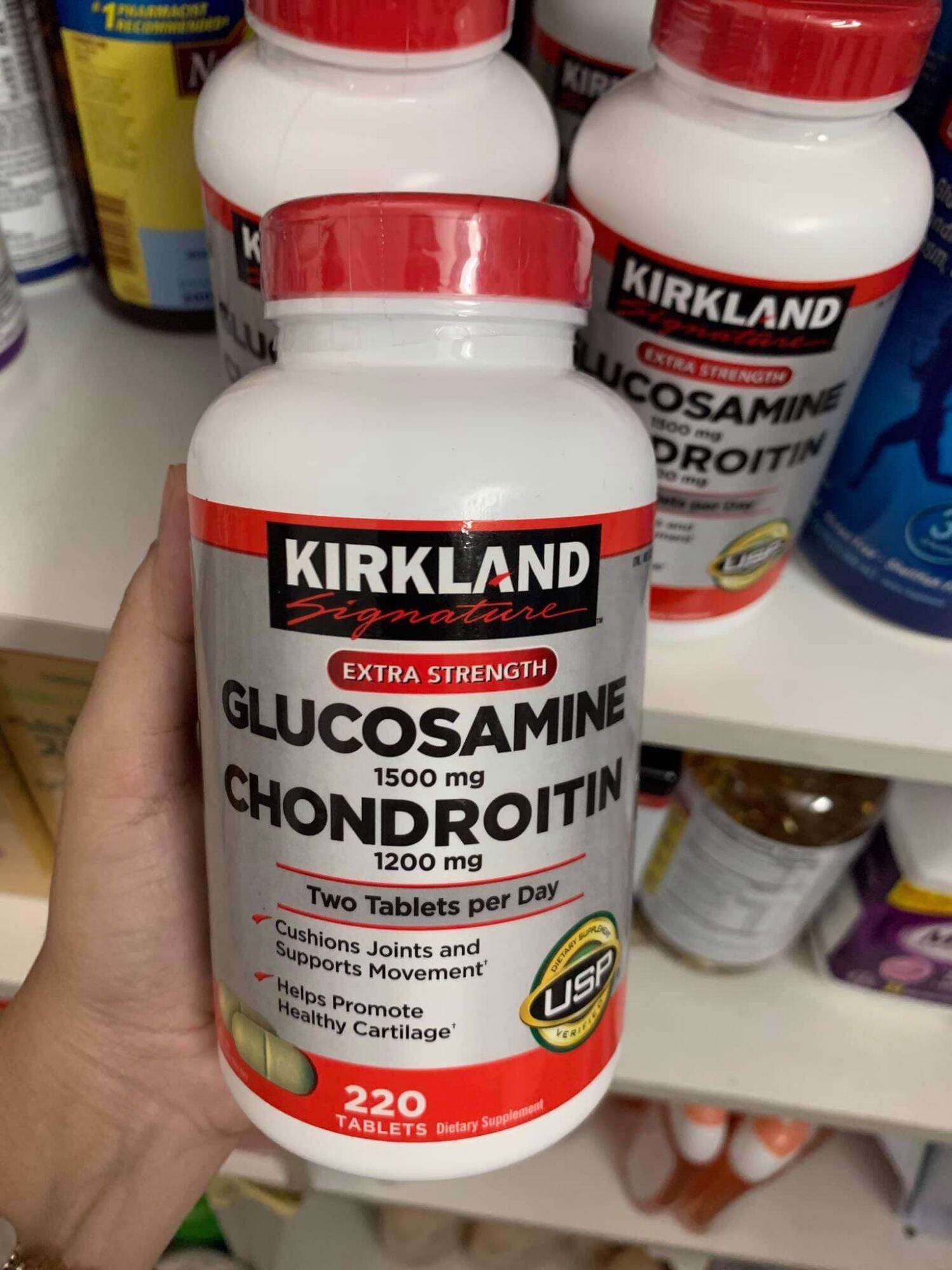 Viên uống bổ khớp Kirkland Glucosamine 1500mg Chondroitin 1200mg