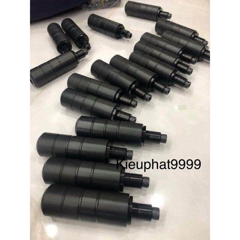 Chống đỗ Sau_ gù gác chân nhựa ABS nhôm Cặp đen