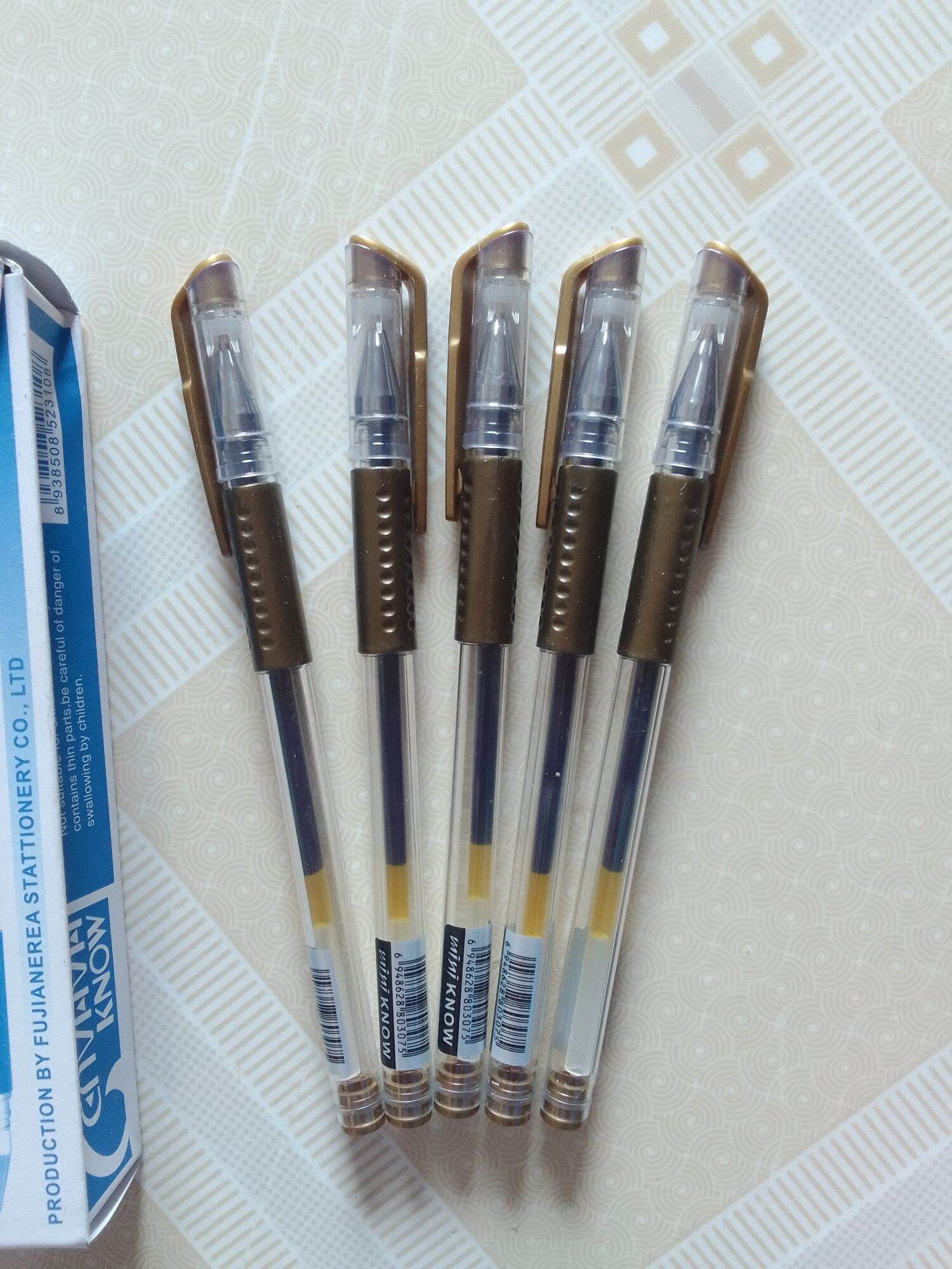 Set 5 bút mực gel Cenvava Mini Know mực xanh cao cấp
