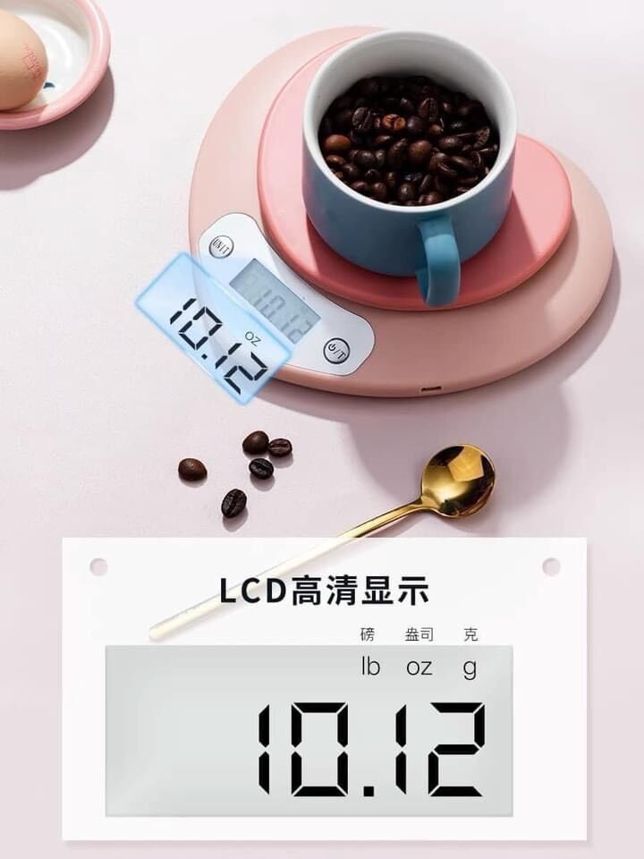 Cân tiểu ly hình trái tim kèm pin