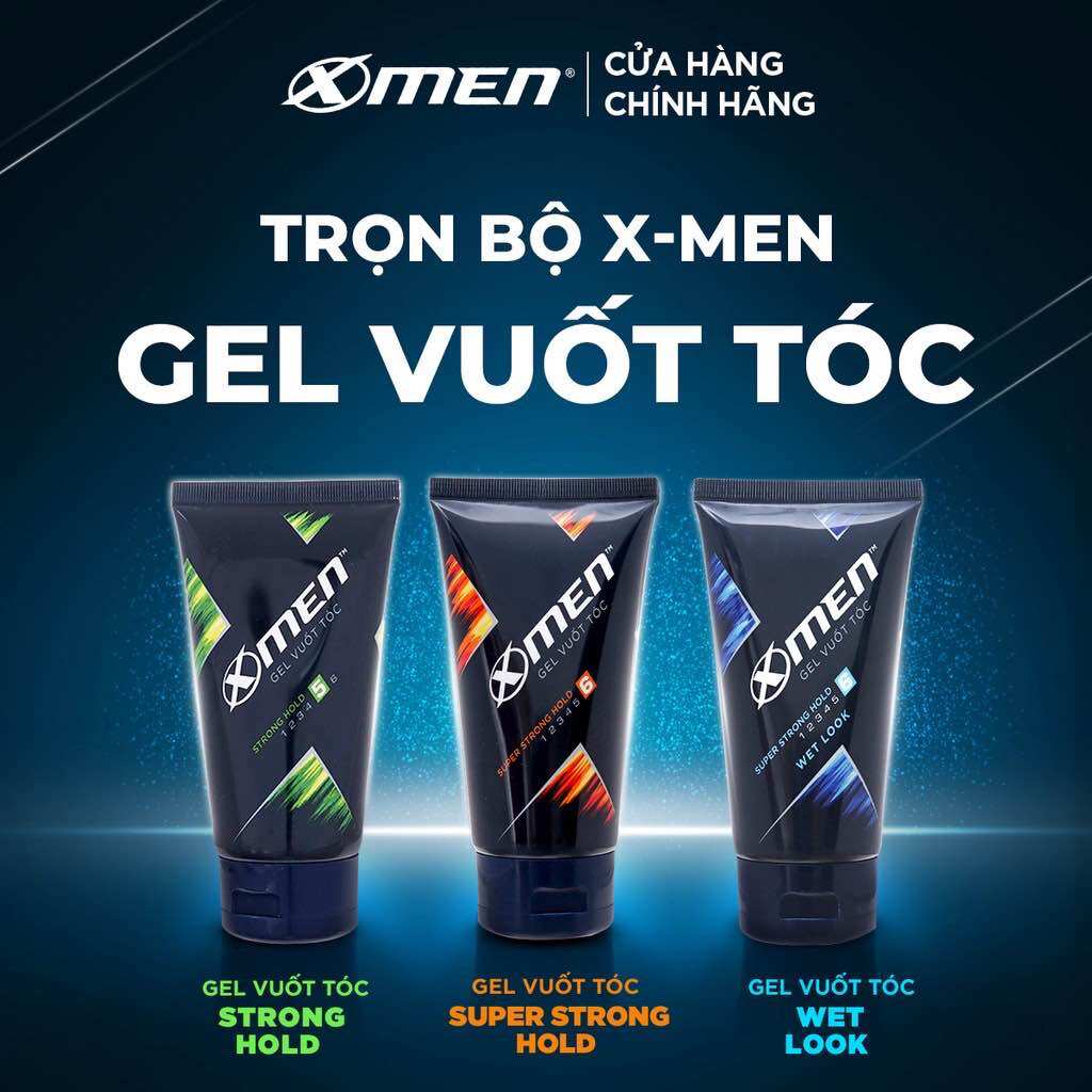 Gel vuốt tóc X-Men Super Strong Hold 150g