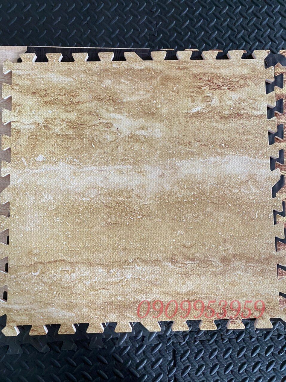 Sale thảm xốp vân gỗ trắng 60×60×1cm