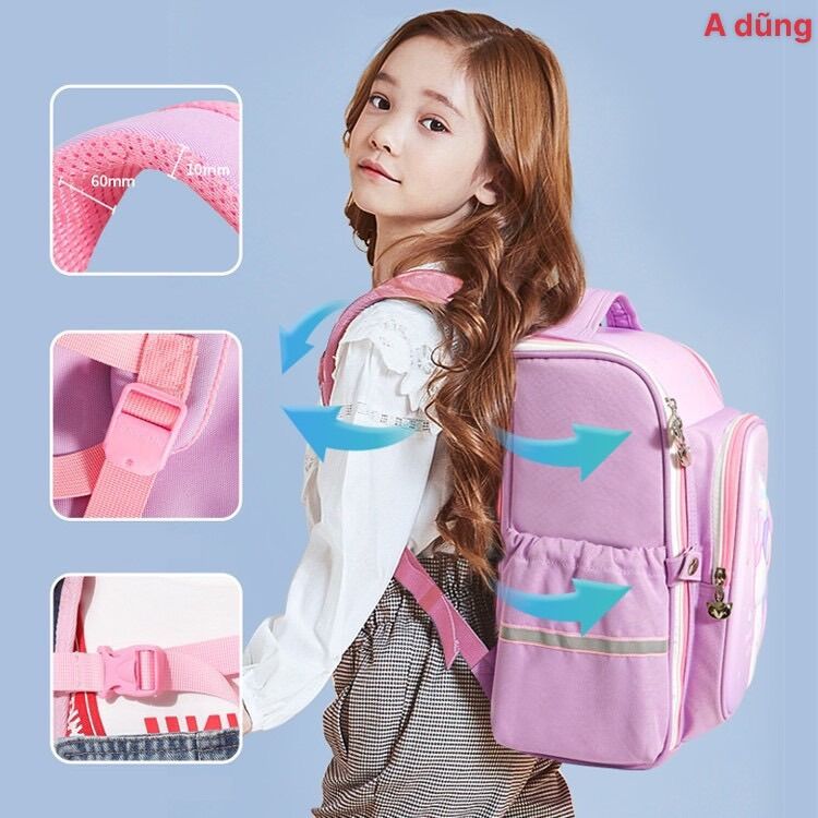 Balo chống gì lưng hình 3d nổi
