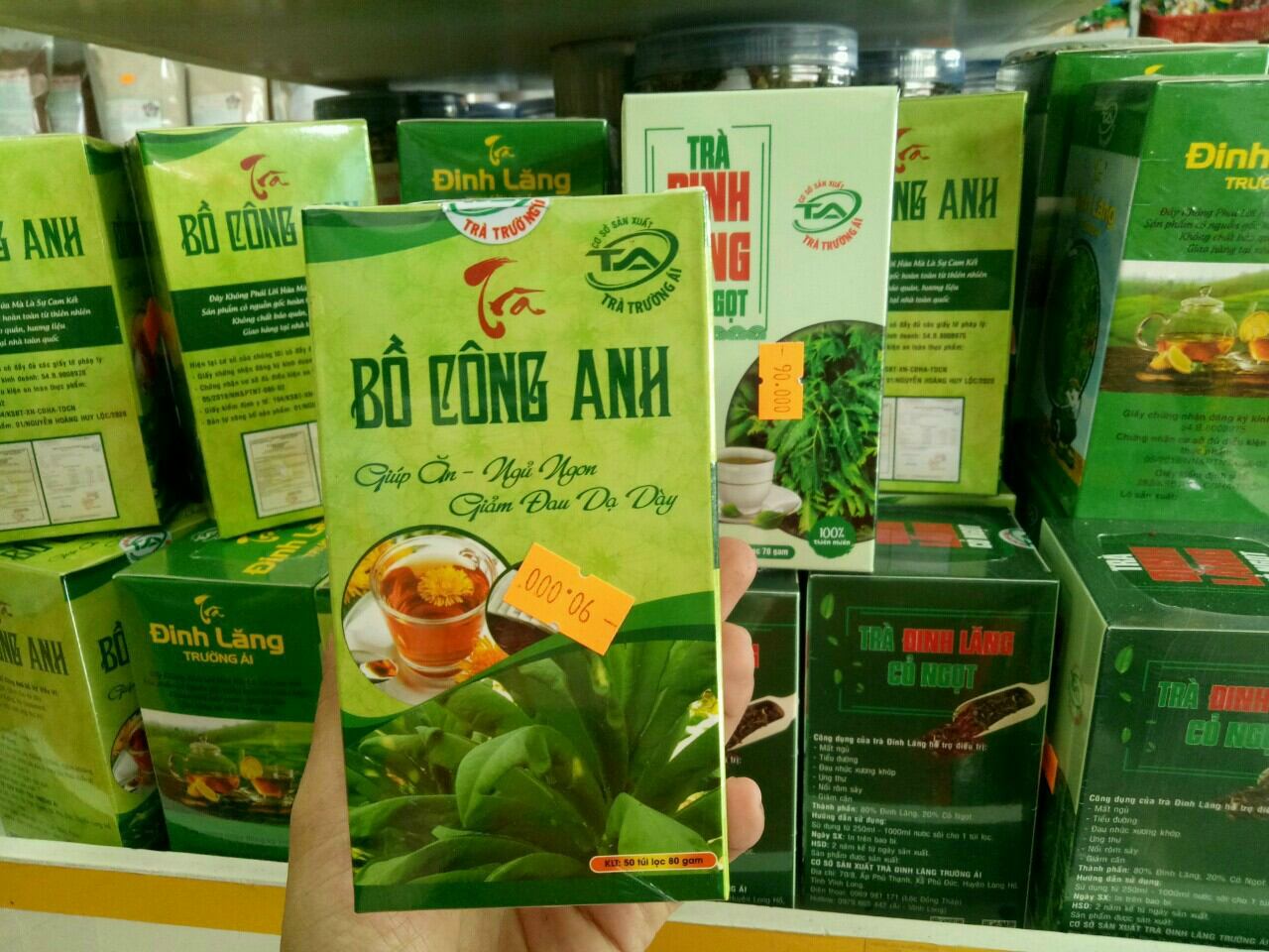 Trà Bồ Công Anh túi lọc Trường Ái 50 túi