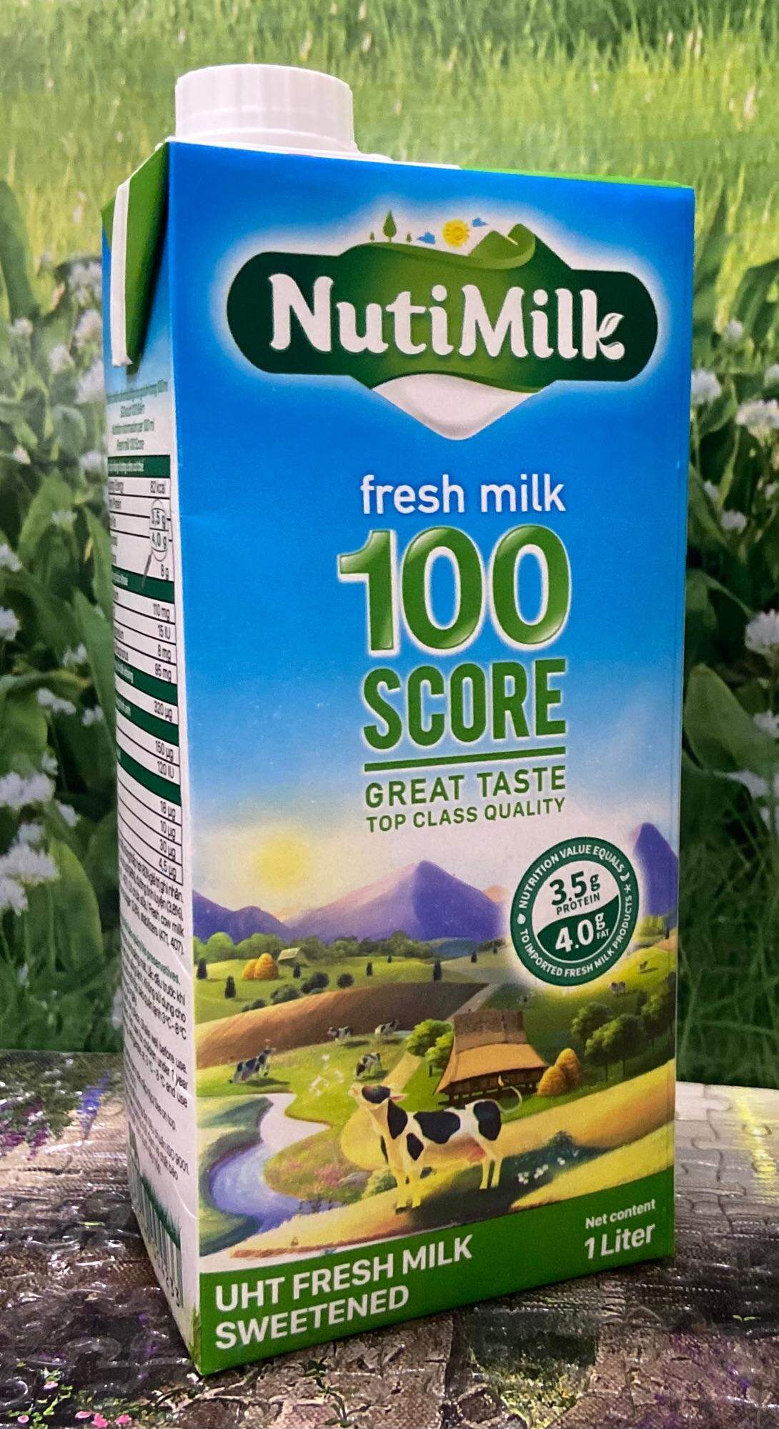 Sữa Tươi 100 điểm 1 Lít Nutimilk Có Đường