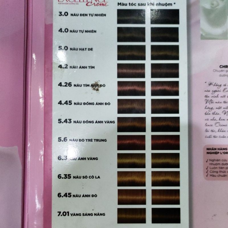 Thuốc Nhuộm Tóc Loreal Exc Creme 172ml (ĐỦ MÀU)