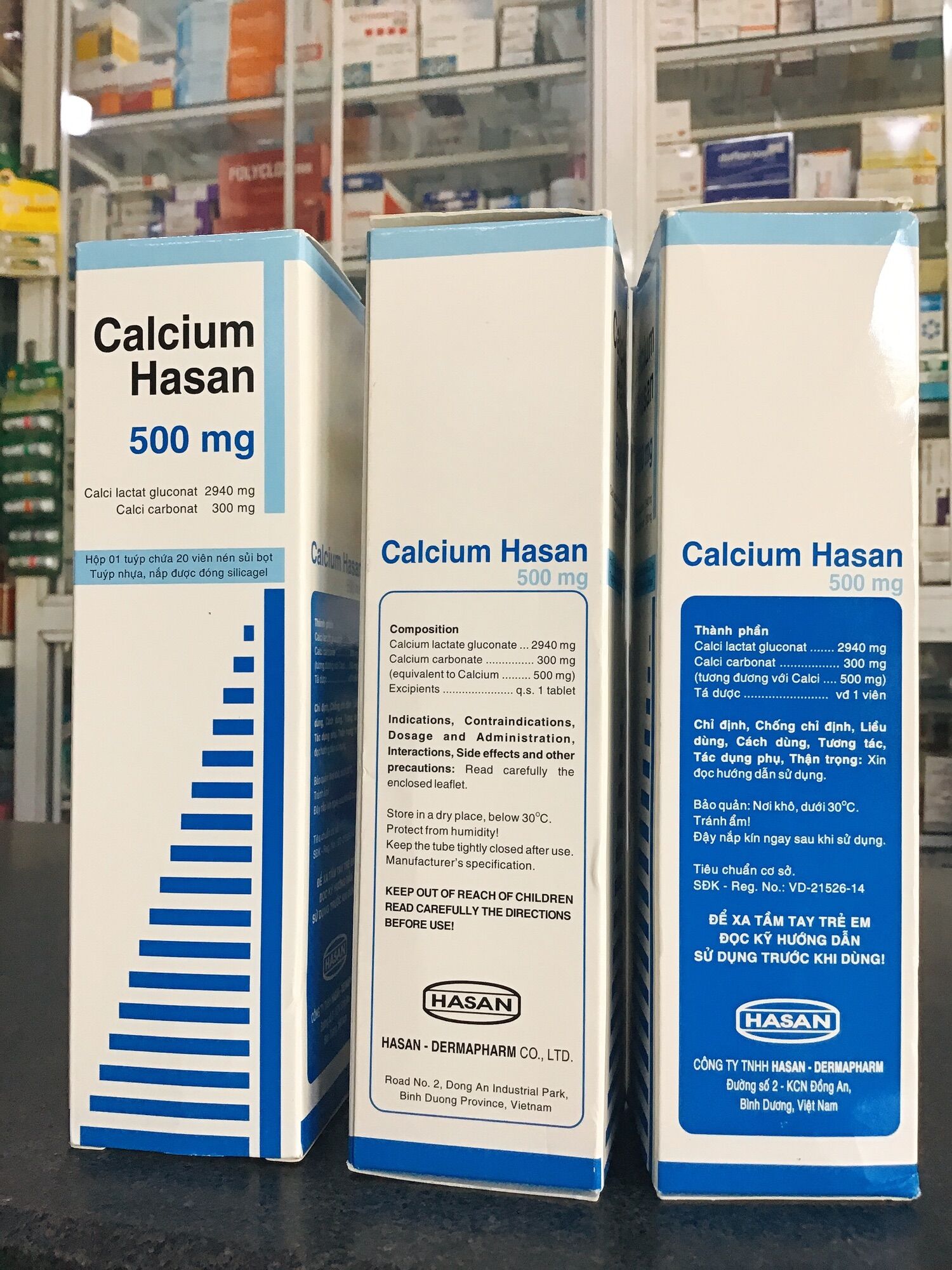 CALCIUM HASAN 500MG 20 Viên