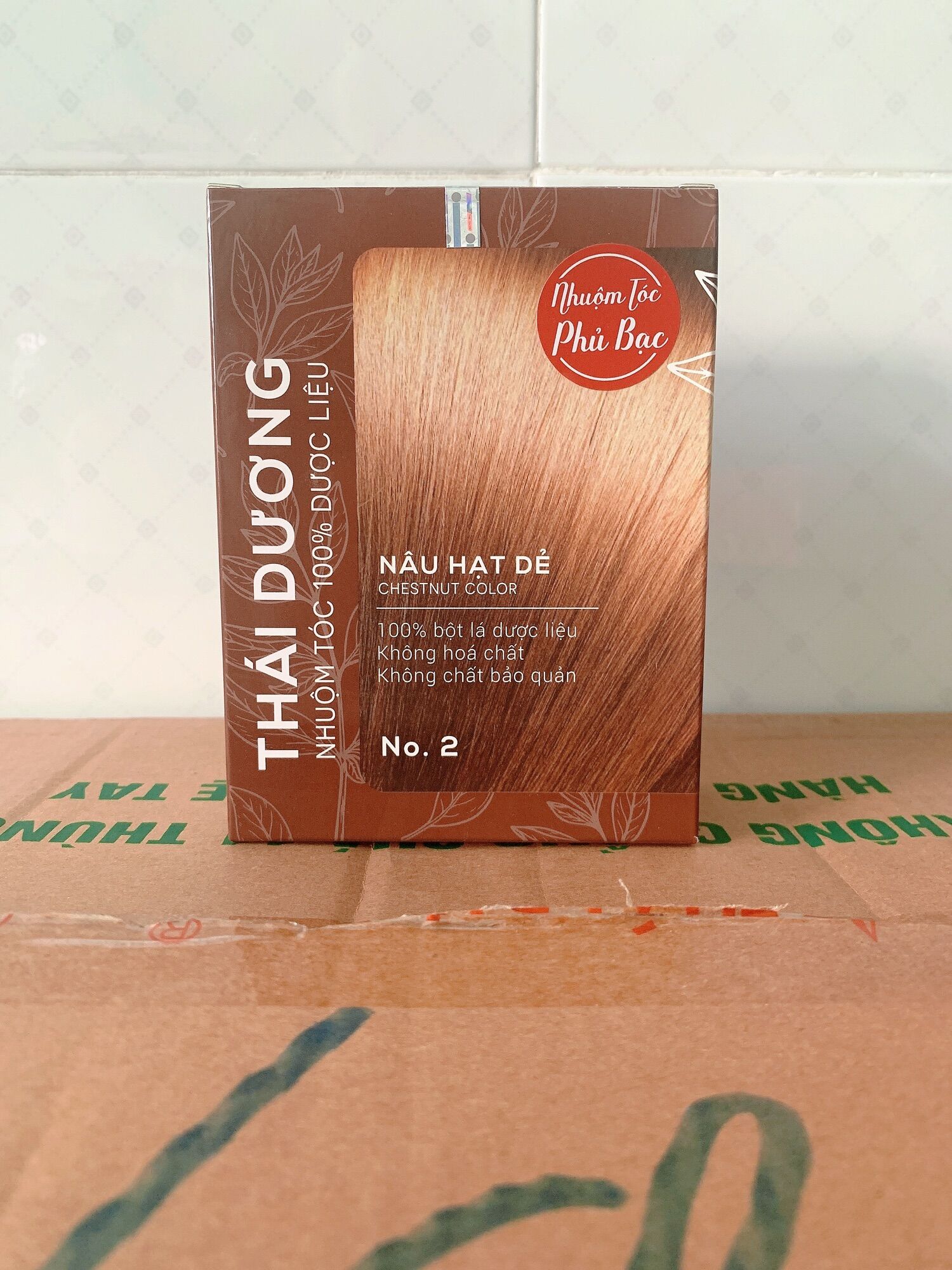 Nhuộm nâu hạt dẻ thái dương hộp 5 gói