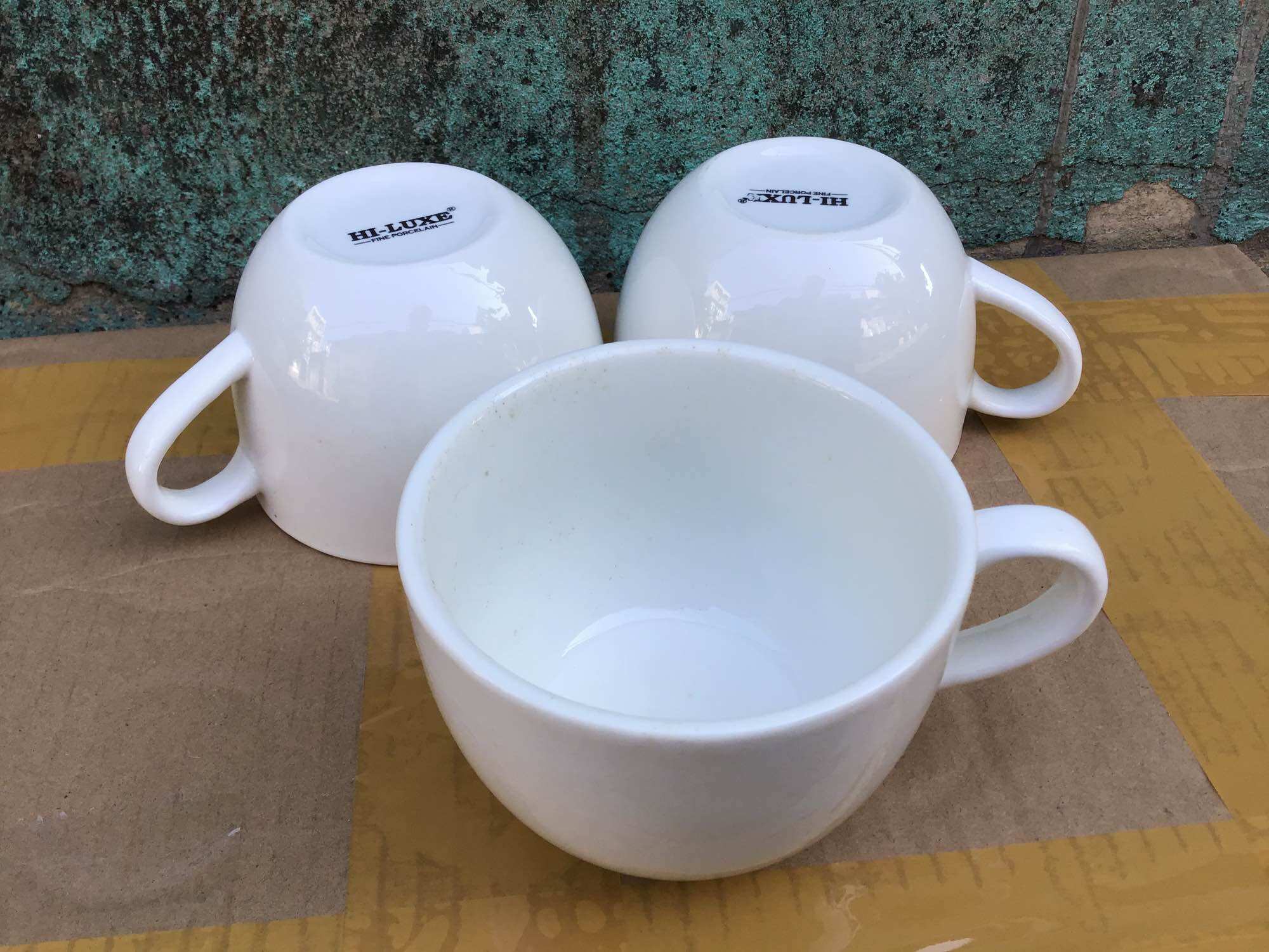 Combo 3 ly sứ trắng cao cấp 250ml - sieuchodaiphat