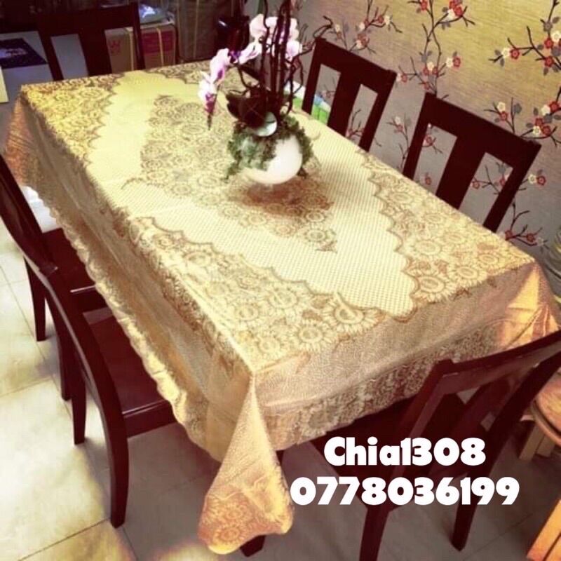 KHĂN TRẢI BÀN DÀI CAO CẤP KHÔNG THẤM NƯỚC ĐỦ SIZE( sỉ ib)