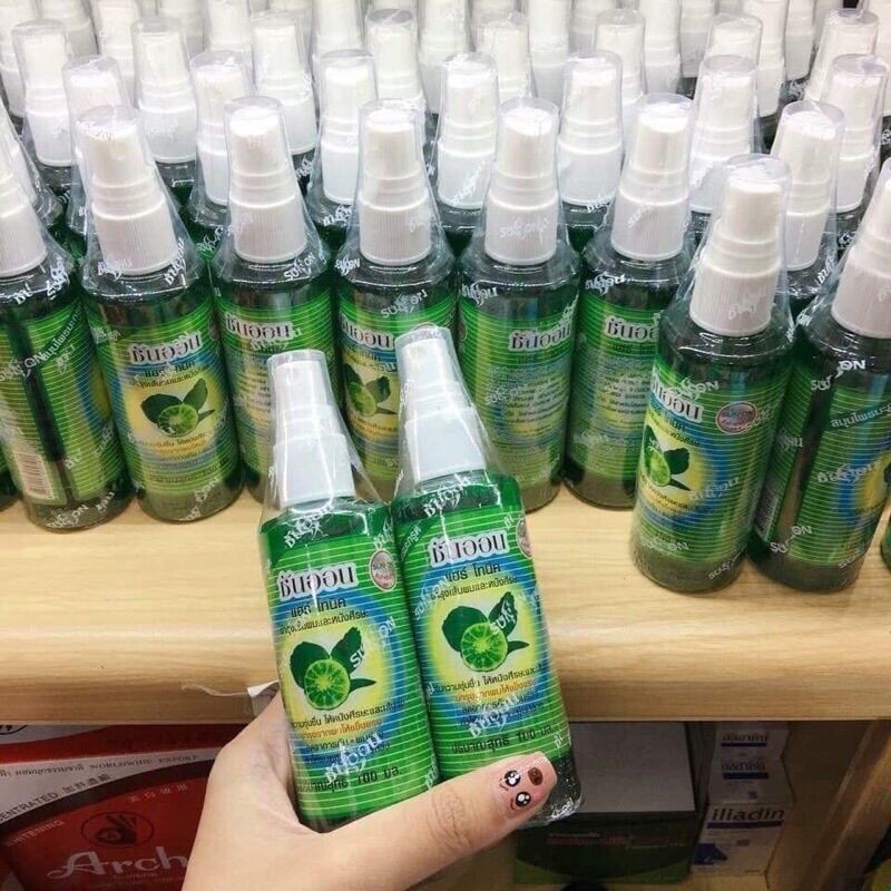1 chai Xịt tóc tinh dầu bưởi bưởi Thái Lan giúp tóc nhanh dài giảm gãy rụng