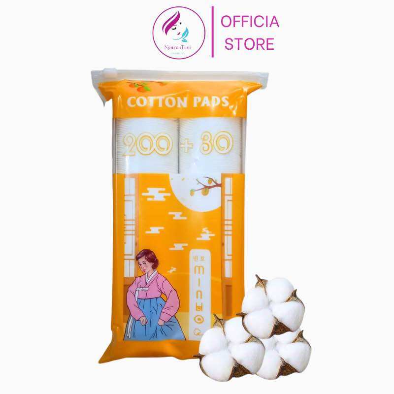 Bông tẩy trang hàn quốc Minho 200+30 miếng