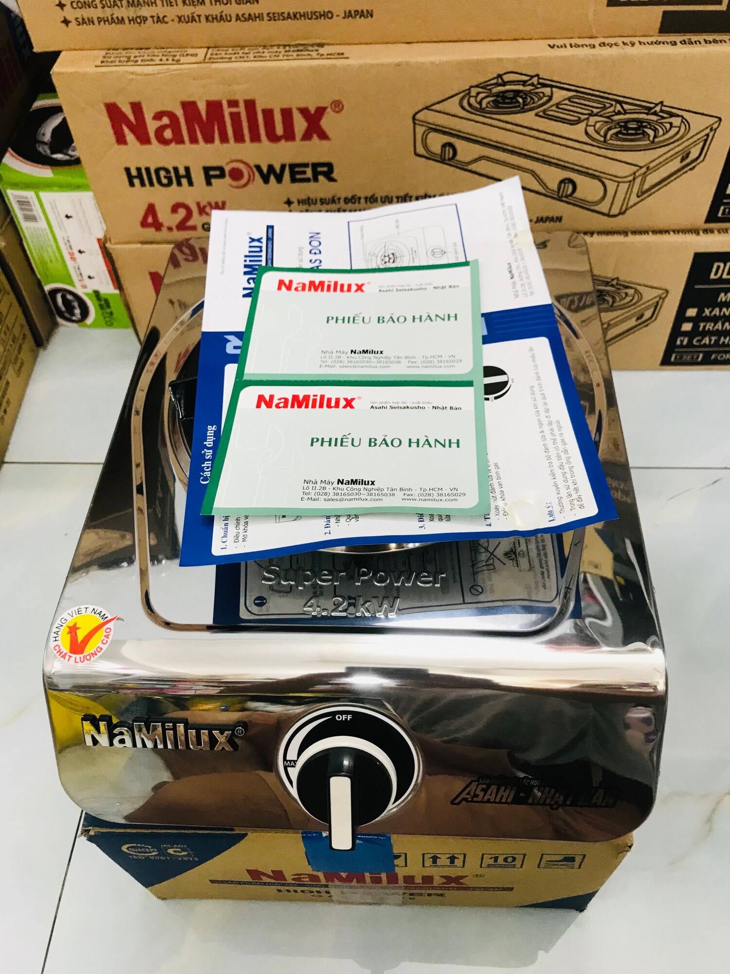 BẾP GAS ĐƠN  CAO CẤP NAMILUX 3163 APS