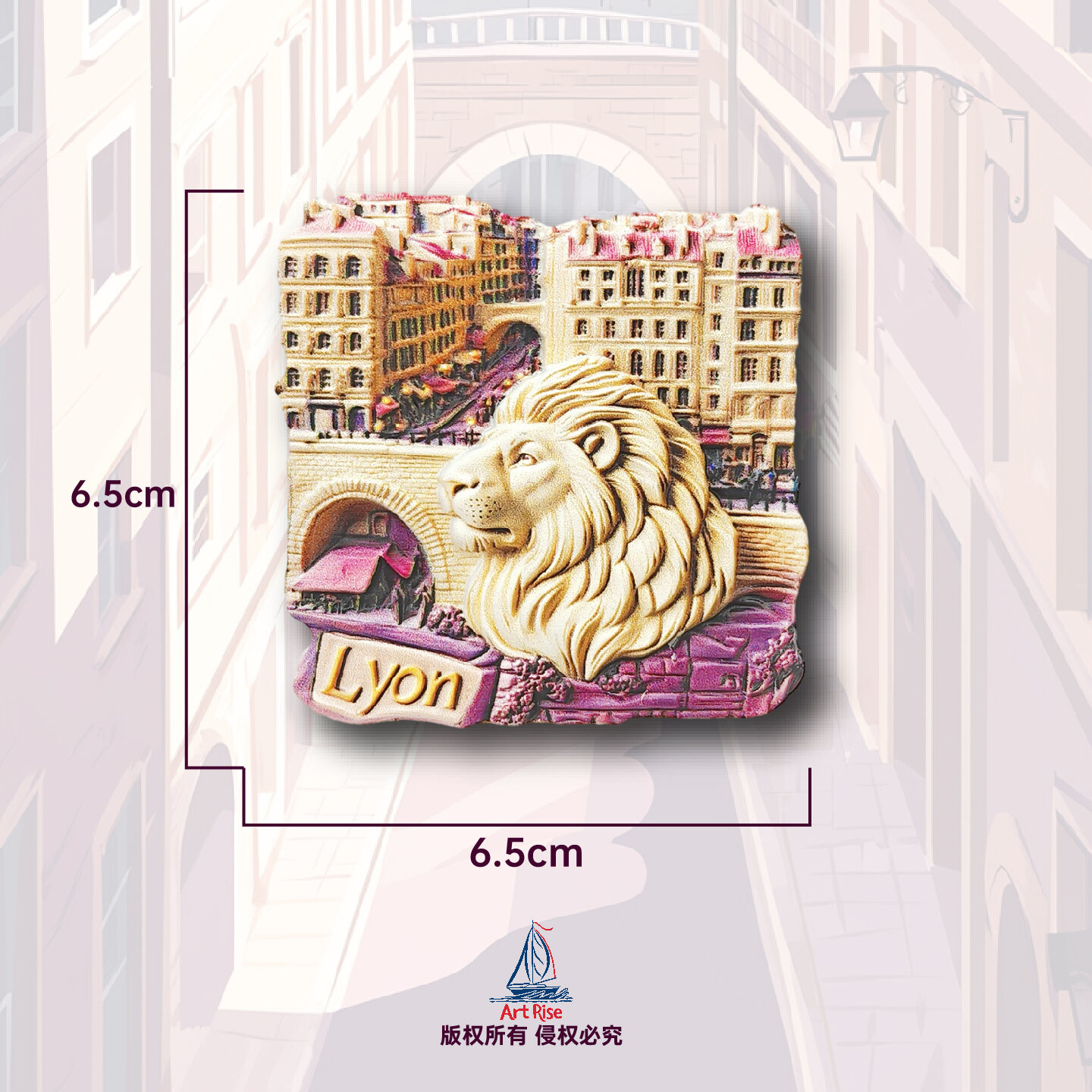 Lion Statue Magnets Travel Souvenir Gifts Home Decorative Fridge Stickers 3D Magnetic Decorations fr