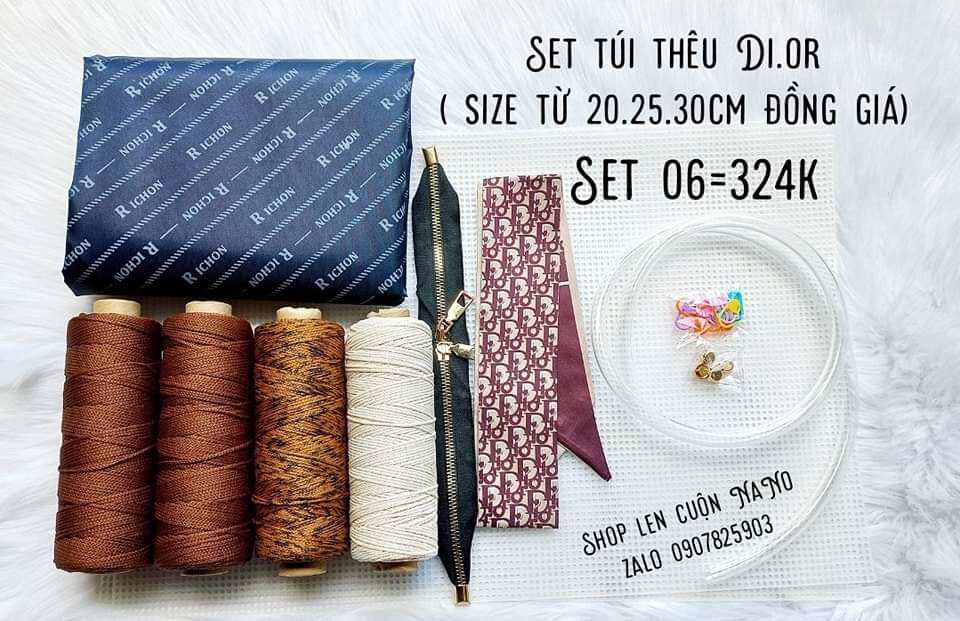 Sét Túi Thêu Canvas