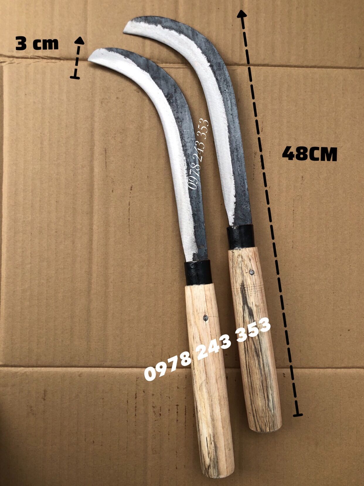 Coconut Cleaning Tools - Coconut Sickle and Coconut Clamp
