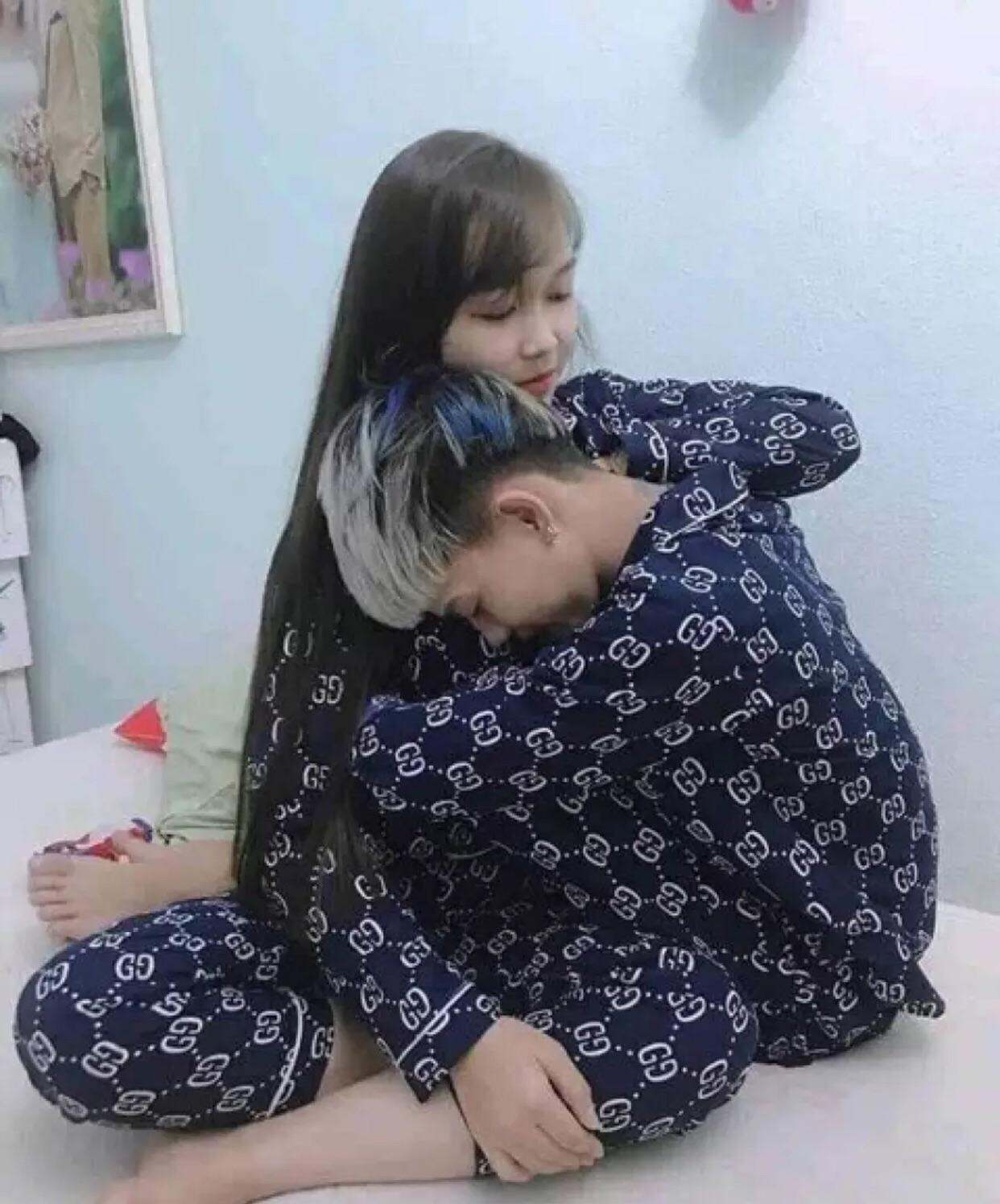 Bộ ngủ pijama gucci nam nữ tay dài quần dài chất kate thái - Bộ mặc nhà - Bộ ngủ- Đồ ngủ xinh